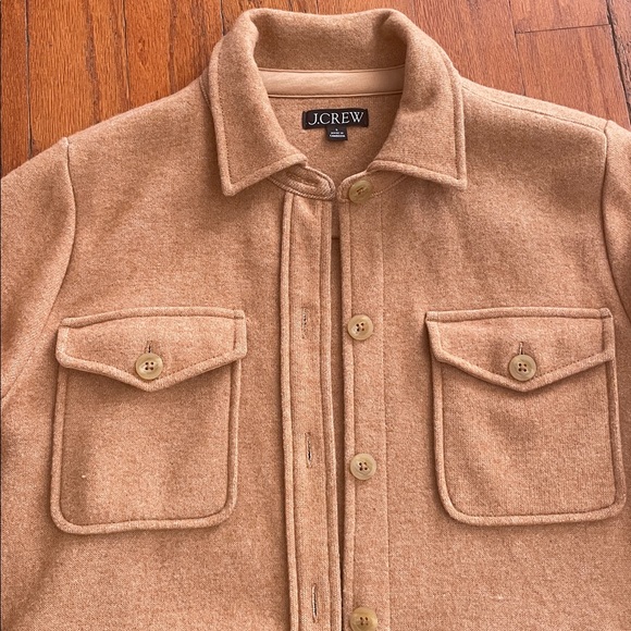 J. Crew Camel Color Wool Button-Up Jacket - Picture 2 of 10